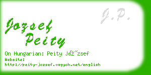 jozsef peity business card